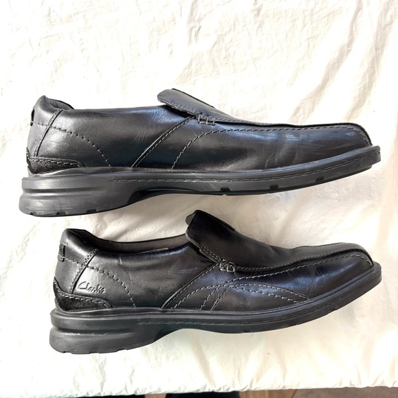 NWOT Clarks Gessler Step Black Leather Loafers Extreme comfort SZ 11 M main image 13